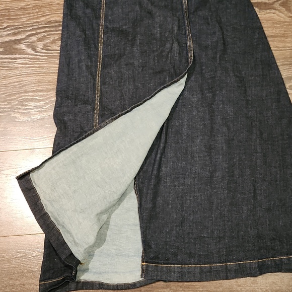 ❤️ ZARA CROSSOVER DENIM MIDI SKIRT, SMALL - Picture 6 of 12